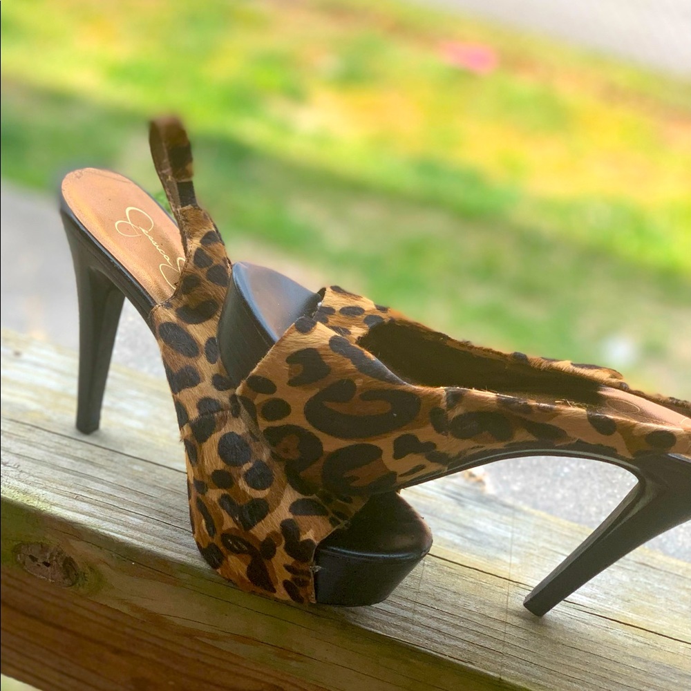 Cheetah print heels